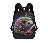 sinyumoney Mochila Escolar Para Niños Glowing Hedgehog Artwork Mochilas Para Libros Mochila Informal De Viaje Con Impresión 3D Para Niños Y Niñas Mochila De Gran Capacidad 17inch