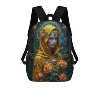 sinyumoney Mochila Escolar Para Niños Golden Celestial Woman Mochilas Para Libros Mochila Informal De Viaje Con Impresión 3D Para Niños Y Niñas Mochila De Gran Capacidad 17inch