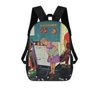 sinyumoney Mochila Escolar Para Niños Golf in The Kitchen Mochila De Moda Para Adolescentes Mochila Informal Para Niños Y Niñas Mochila Escolar Con Impresión 3D 17inch