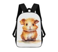 sinyumoney Mochila Escolar Para Niños Guinea Pig Watercolor Mochila De Moda Para Adolescentes Mochila Informal Para Niños Y Niñas Mochila Escolar Con Impresión 3D 17inch