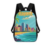 sinyumoney Mochila Escolar Para Niños Havana Cuba Minimal Mochilas Para Libros Mochila Informal De Viaje Con Impresión 3D Para Niños Y Niñas Mochila De Gran Capacidad 17inch