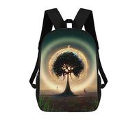 sinyumoney Mochila Escolar Para Niños Holy Tree Mochilas Para Libros Mochila Informal De Viaje Con Impresión 3D Para Niños Y Niñas Mochila De Gran Capacidad 17inch