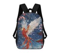 sinyumoney mochila escolar para niños impreso 3D natural japonés árbol mochilas, mochilas de viaje casuales, mochila de día grande para niños, Japanese Phoenix, 17"