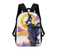 sinyumoney mochila escolar para niños impreso 3D natural japonés árbol mochilas, mochilas de viaje casuales, mochila de día grande para niños, Naturaleza espiritual, 17"