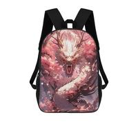 sinyumoney Mochila Escolar Para Niños Japanese Dragon Power Mochila De Moda Para Adolescentes Mochila Informal Para Niños Y Niñas Mochila Escolar Con Impresión 3D 17inch