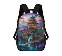 sinyumoney Mochila Escolar Para Niños Japanese Sunset Fantasy 04 Mochila De Moda Para Adolescentes Mochila Informal Para Niños Y Niñas Mochila Escolar Con Impresión 3D 17inch