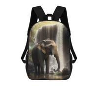 sinyumoney Mochila Escolar Para Niños Jungle Elephant Majesty -1 Mochilas Para Libros Mochila Informal De Viaje Con Impresión 3D Para Niños Y Niñas Mochila De Gran Capacidad 17inch