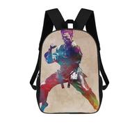 Sinyumoney Mochila escolar para niños Karate Sport Art Mochila escolar para niños, estilo casual y moderno, impreso en 3D, divertido y original 17inch