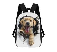 sinyumoney Mochila Escolar Para Niños Labrador Mochila De Moda Para Adolescentes Mochila Informal Para Niños Y Niñas Mochila Escolar Con Impresión 3D 17inch