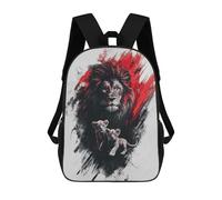 sinyumoney Mochila Escolar Para Niños Lion Family Portrait Mochilas Para Libros Mochila Informal De Viaje Con Impresión 3D Para Niños Y Niñas Mochila De Gran Capacidad 17inch