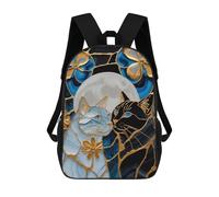 sinyumoney Mochila Escolar Para Niños Love Cat Kintsugi Art Mochilas Para Libros Mochila Informal De Viaje Con Impresión 3D Para Niños Y Niñas Mochila De Gran Capacidad 17inch