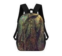sinyumoney Mochila Escolar Para Niños Magic of Nature Mochilas Para Libros Mochila Informal De Viaje Con Impresión 3D Para Niños Y Niñas Mochila De Gran Capacidad 17inch