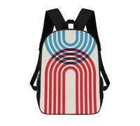 sinyumoney Mochila Escolar Para Niños Minimalist Lines 32 Mochilas Para Libros Mochila Informal De Viaje Con Impresión 3D Para Niños Y Niñas Mochila De Gran Capacidad 17inch