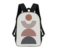 sinyumoney Mochila Escolar Para Niños Minimalist Lines 48 Mochilas Para Libros Mochila Informal De Viaje Con Impresión 3D Para Niños Y Niñas Mochila De Gran Capacidad 17inch