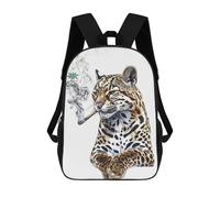 sinyumoney Mochila Escolar Para Niños Ocelot Smoking Joint Mochilas Para Libros Mochila Informal De Viaje Con Impresión 3D Para Niños Y Niñas Mochila De Gran Capacidad 17inch