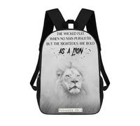 sinyumoney Mochila Escolar Para Niños Proverbs 281 Quote Mochilas Para Libros Mochila Informal De Viaje Con Impresión 3D Para Niños Y Niñas Mochila De Gran Capacidad 17inch