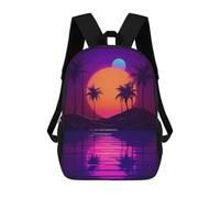 Sinyumoney Mochila escolar para niños Rottweiler Puppy Sleeping Starry Night Mochila casual para viajes, impresión 3D, para niños y niñas, gran capacidad, Celestial Horizon Harmony, 17"