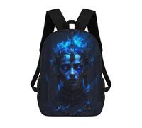 Sinyumoney Mochila escolar para niños Rottweiler Puppy Sleeping Starry Night Mochila casual para viajes, impresión 3D, para niños y niñas, gran capacidad, A Woman Bound By Magic, 17"