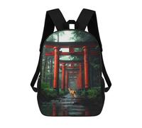 sinyumoney Mochila Escolar Para Niños Sacred Fox Spirit Journey Mochilas Para Libros Mochila Informal De Viaje Con Impresión 3D Para Niños Y Niñas Mochila De Gran Capacidad 17inch