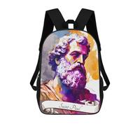 Sinyumoney Mochila escolar para niños Saint Agatha of Sicily Mochila escolar para niños, estilo casual y moderno, estampado en 3D, divertido y original, San Pablo el apóstol, 17"