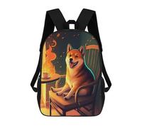 sinyumoney Mochila Escolar Para Niños Shiba Is Fine Now Mochila De Moda Para Adolescentes Mochila Informal Para Niños Y Niñas Mochila Escolar Con Impresión 3D 17inch
