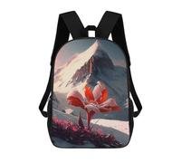 sinyumoney Mochila Escolar Para Niños Snowy Mountain Mochilas Para Libros Mochila Informal De Viaje Con Impresión 3D Para Niños Y Niñas Mochila De Gran Capacidad 17inch