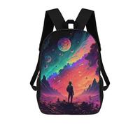 sinyumoney Mochila Escolar Para Niños Space Explorer's Journey -6 Mochilas Para Libros Mochila Informal De Viaje Con Impresión 3D Para Niños Y Niñas Mochila De Gran Capacidad 17inch