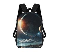 sinyumoney Mochila Escolar Para Niños Space Mystic Planet Mochila De Moda Para Adolescentes Mochila Informal Para Niños Y Niñas Mochila Escolar Con Impresión 3D 17inch