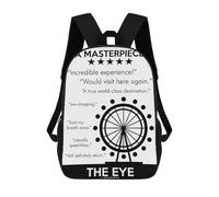 sinyumoney Mochila Escolar Para Niños THE EYE LONDON MASTERPIECE Mochilas Para Libros Mochila Informal De Viaje Con Impresión 3D Para Niños Y Niñas Mochila De Gran Capacidad 17inch