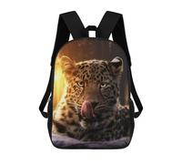 sinyumoney Mochila Escolar Para Niños The Leopard Cub Mochilas Para Libros Mochila Informal De Viaje Con Impresión 3D Para Niños Y Niñas Mochila De Gran Capacidad 17inch
