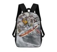 sinyumoney Mochila Escolar Para Niños The Lone Sailor Mochila De Moda Para Adolescentes Mochila Informal Para Niños Y Niñas Mochila Escolar Con Impresión 3D 17inch