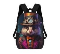 sinyumoney Mochila Escolar Para Niños The Mad Stasher Mochilas Para Libros Mochila Informal De Viaje Con Impresión 3D Para Niños Y Niñas Mochila De Gran Capacidad 17inch