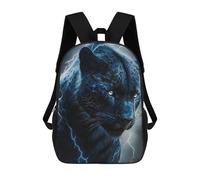 sinyumoney Mochila Escolar Para Niños Thundering Leopard Majesty Mochilas Para Libros Mochila Informal De Viaje Con Impresión 3D Para Niños Y Niñas Mochila De Gran Capacidad 17inch