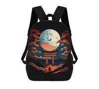 sinyumoney Mochila Escolar Para Niños Torii Gate Japanese Mochila De Moda Para Adolescentes Mochila Informal Para Niños Y Niñas Mochila Escolar Con Impresión 3D 17inch