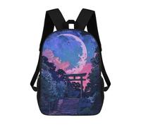 sinyumoney Mochila Escolar Para Niños Torii Japan Painting Mochilas Para Libros Mochila Informal De Viaje Con Impresión 3D Para Niños Y Niñas Mochila De Gran Capacidad 17inch