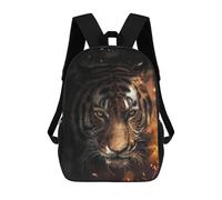 sinyumoney Mochila Escolar Para Niños Wild Tiger Portrait -3 Mochilas Para Libros Mochila Informal De Viaje Con Impresión 3D Para Niños Y Niñas Mochila De Gran Capacidad 17inch