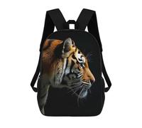 sinyumoney Mochila Escolar Para Niños Wild Tiger Portrait Mochila De Moda Para Adolescentes Mochila Informal Para Niños Y Niñas Mochila Escolar Con Impresión 3D 17inch