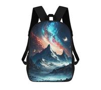 sinyumoney Mochila Escolar Para Niños Wonder Everest Mount Mochila De Moda Para Adolescentes Mochila Informal Para Niños Y Niñas Mochila Escolar Con Impresión 3D 17inch