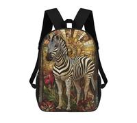 sinyumoney Mochila Escolar Para Niños Zebra Fan Art Mochilas Para Libros Mochila Informal De Viaje Con Impresión 3D Para Niños Y Niñas Mochila De Gran Capacidad 17inch