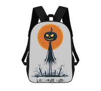 sinyumoney Mochila Escolar Pumpkin King - Spooky Halloween Art Impresa En 3D Para Libros, Mochilas De Moda, Mochilas De Gran Capacidad, Mochilas De Viaje Para Niños