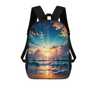 sinyumoney Mochila Escolar Sunset At Beach Impresa En 3D Para Libros, Mochilas De Moda, Mochilas De Gran Capacidad, Mochilas De Viaje Para Niños