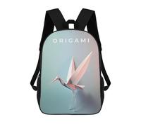 sinyumoney Mochila Escolar The Art Of Origami Impresa En 3D Con Bolsillos Grandes Para Niños, Mochilas Infantiles, Bolsas Para Libros, Mochila Escolar Para Niños 17inch