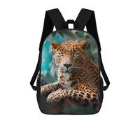 sinyumoney Mochila Escolar The Colorful Leopard Impresa En 3D Con Bolsillos Grandes Para Niños, Mochilas Infantiles, Bolsas Para Libros, Mochila Escolar Para Niños 17inch