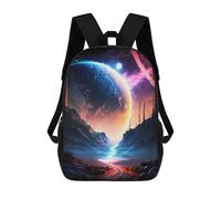 sinyumoney Mochila Escolar The Path To Galaxy Impresa En 3D Con Bolsillos Grandes Para Niños, Mochilas Infantiles, Bolsas Para Libros, Mochila Escolar Para Niños 17inch