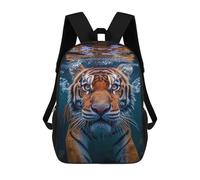 sinyumoney Mochila Escolar Underwater Tiger Encounter-1 Impresa En 3D Con Bolsillos Grandes Para Niños, Mochilas Infantiles, Bolsas Para Libros, Mochila Escolar Para Niños 17inch