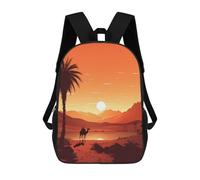 sinyumoney Mochila Escolar Vast Desert at Sunset Impresa En 3D Para Libros, Mochilas De Moda, Mochilas De Gran Capacidad, Mochilas De Viaje Para Niños