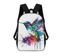 sinyumoney Mochila Escolar Watercolor Bird Impresa En 3D Para Libros, Mochilas De Moda, Mochilas De Gran Capacidad, Mochilas De Viaje Para Niños