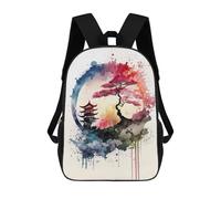 sinyumoney Mochila Escolar Watercolors Japanese 3 Impresa En 3D Para Libros, Mochilas De Moda, Mochilas De Gran Capacidad, Mochilas De Viaje Para Niños