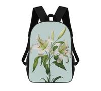 sinyumoney Mochila Escolar White Flower Lily Easter Impresa En 3D Para Libros, Mochilas De Moda, Mochilas De Gran Capacidad, Mochilas De Viaje Para Niños
