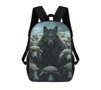 sinyumoney Mochila Escolar Wolf Mask Sheep Art Impresa En 3D Para Libros, Mochilas De Moda, Mochilas De Gran Capacidad, Mochilas De Viaje Para Niños